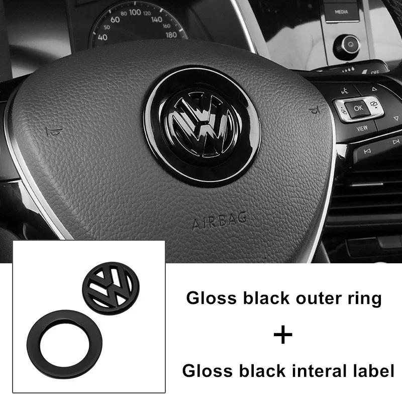For VOLKSWAGEN VW Car Steering Wheel Stickers for Volkswagen Golf 4 5 Bora MK7 4 Motion MTM Blue Motion Caddy Scirocco CC Accori