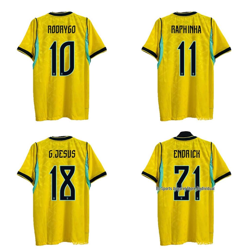 2026 Brasilien Nationalmannschaft Spielerversion Heim- und Auswärtsfußballtrikot - Sommer Atmungsaktiv