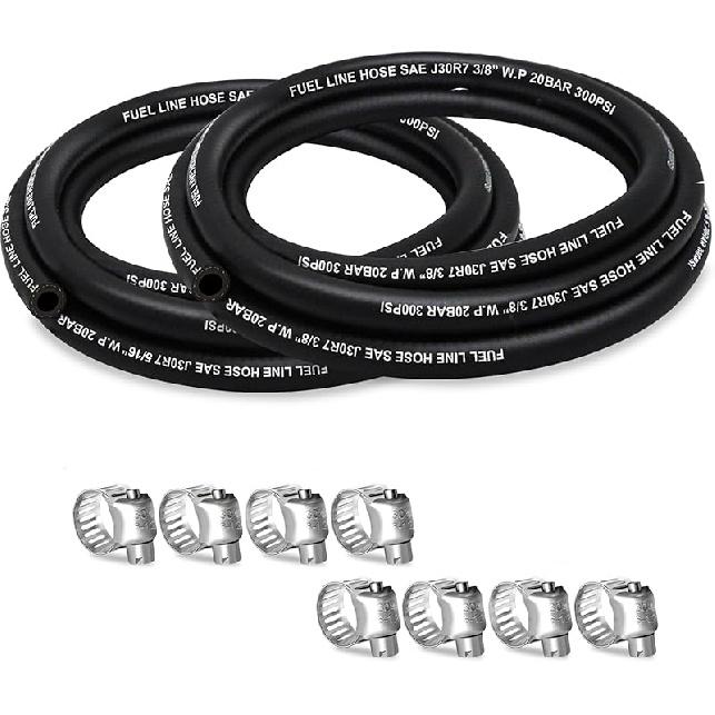 Fuel Line 5/16 Inch ID, Fuel Hose 10FT, J30R7 Fuel Line Hose NBR For Automotive Fuel Systems Engines.