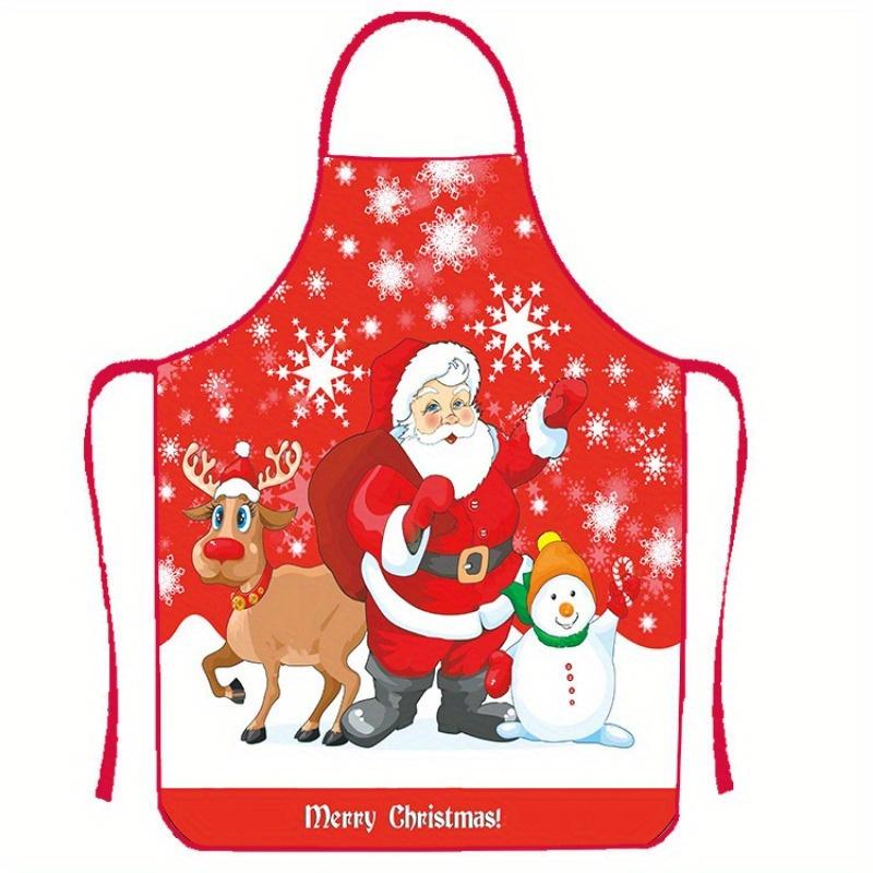 Multisize Christmas Apron Set with Festive Designs - Perfect for Holiday Decor and Cooking. High-Quality Fabric Ensures Comfort.
