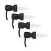 Soap Dispenser Replacement Pump,4Pack Rust-Proof Stainless Steel with Black Metal Coated Pumps Fit Standard 8Oz/16Oz Boston Roun