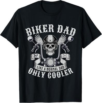 Biker Dad Motorcycle Father Rider Biker Dad Father's Day T-Shirt Unisex T-Shirt