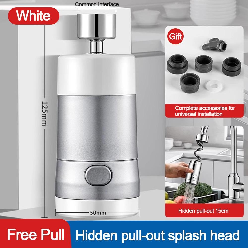 Anti-splash Kitchen Faucet Nozzle Water Saving 2-Mode Adjustable Splash Proof Faucet 360°Rotation Tap Spray Water Outlet Taps