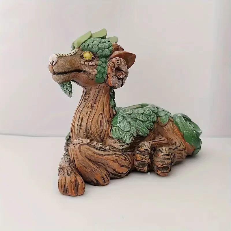 

Hot-selling succulent dragon garden guardian garden decorative ornament tabletop ornament resin handicraft ornament dragon flower pot a (52.9)