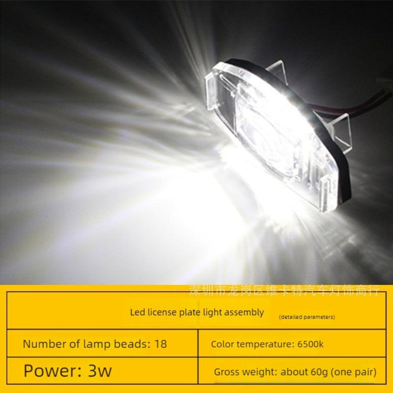 License Plate Light LED Compatible with Honda Civic Accord Odyssey CRV Car Accessories Auto Parts Rear License Plate Light