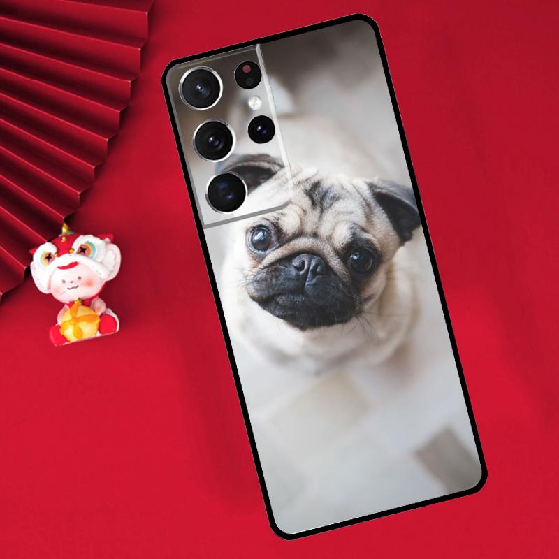 

Cute Pug Dog Case For Samsung Galaxy S25 S26 Ultra S21 S22 S20 S23 S24 Ultra Plus S10 S25 FE Cover Funda Galaxy S20 FE
