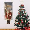 Christmas Santa Claus Hanging Flag Navidad Natal Noel Tree Door Banner Christmas Decorations For Home 2025 Happy New Year 2026