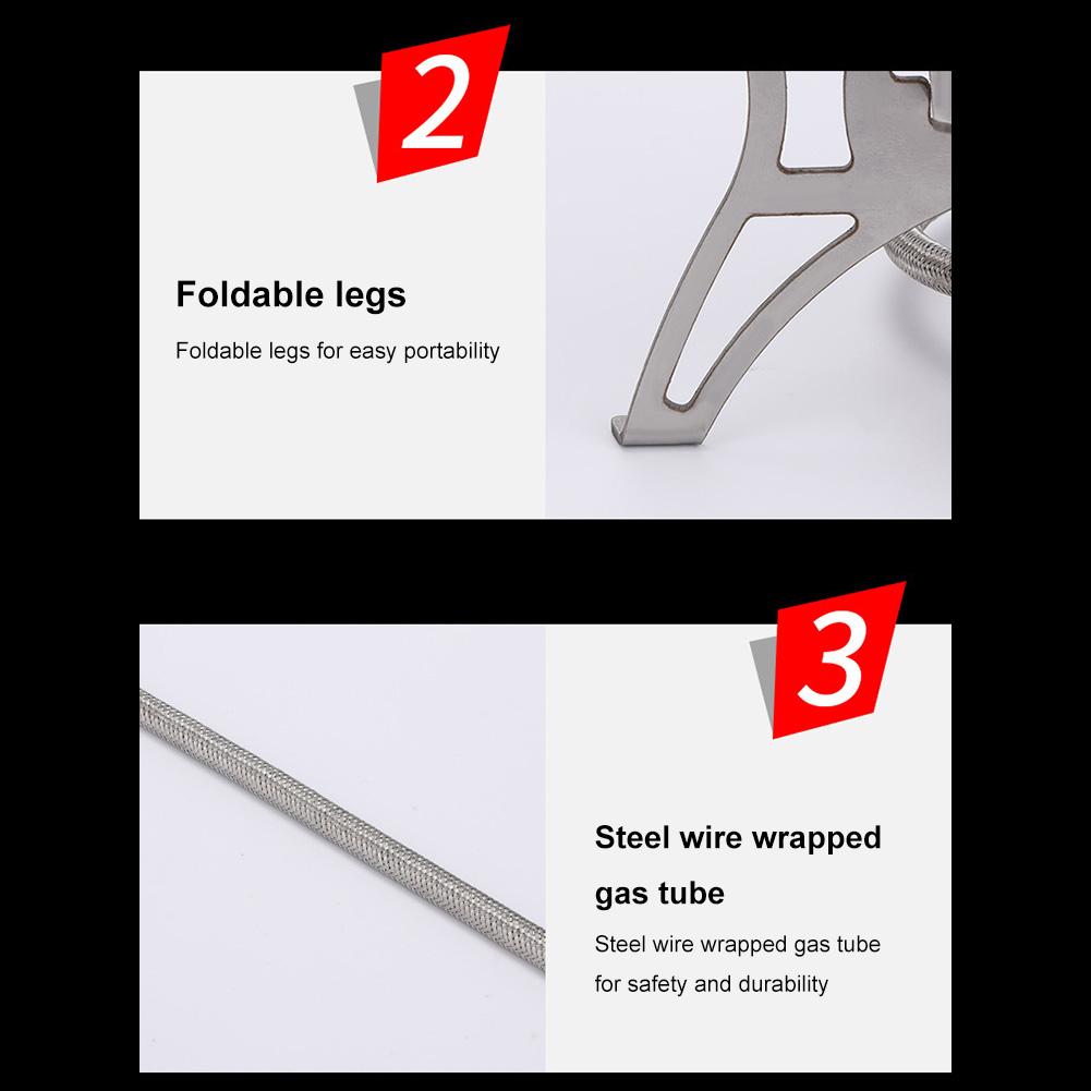 Camping Gas Stove Windproof Portable Gas Stove With Storage Bag Camping Stove For Outdoor Camping Hiking Travelling