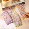 6pcs 3D Gemstone Cute Animal Stickers Dinosaur Rabbit Cat Bear Dog for Kids Girls Gift Scrapbooking Material Supplies