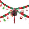"Christmas Decoration Set: Pull Flowers & Flags for Kindergarten and Mall Displays"