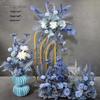 Champagne Aisle Flower Row for Chinese Wedding Stage Decor - Artificial Wedding Flowers