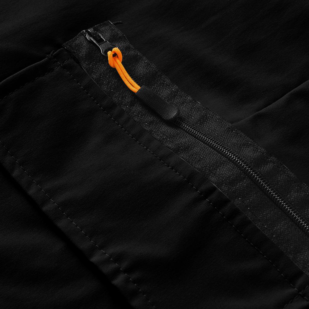 Mens Casual Loose Fit Multi Pocket Cargo Shorts with Elastic Waistband and Drawstring for Outdoor Activities