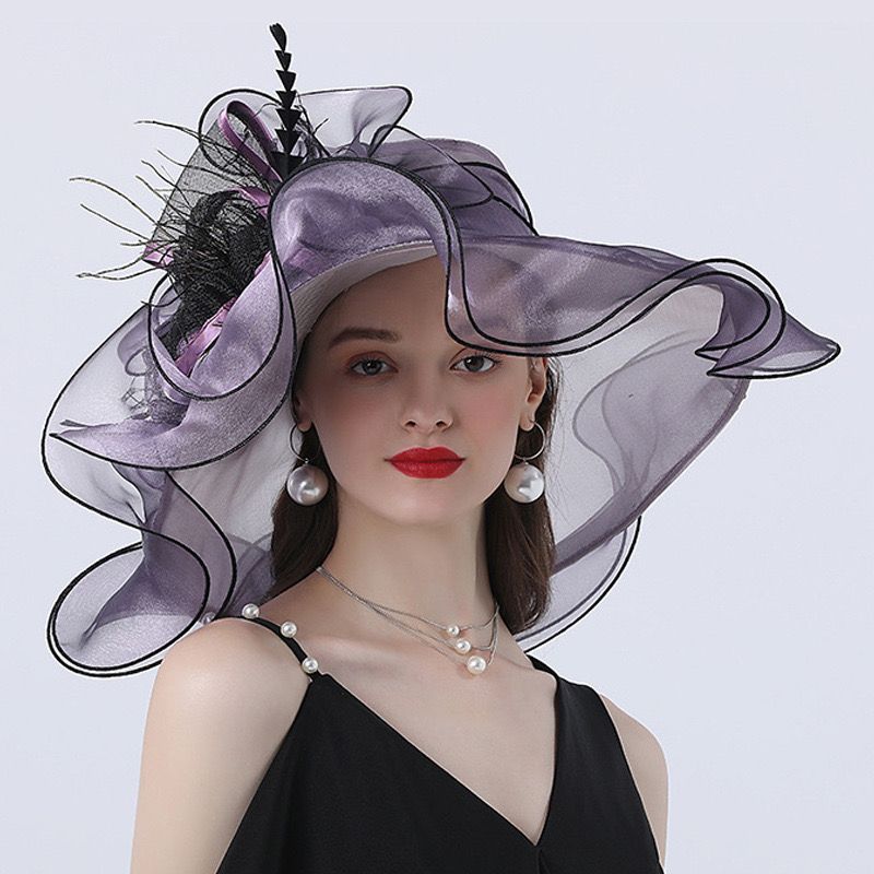 Easy To Match Personalized Fashion Sun Hat, Travel Wavy Edge Big Eaves Hat, Early Summer Travel Hat