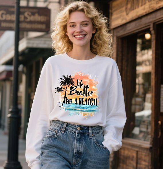 Cross Bestseller Summer Beach Watercolor Style Pattern Heat Transfer Prints & Transfer Films - DIY Iron-On Patches