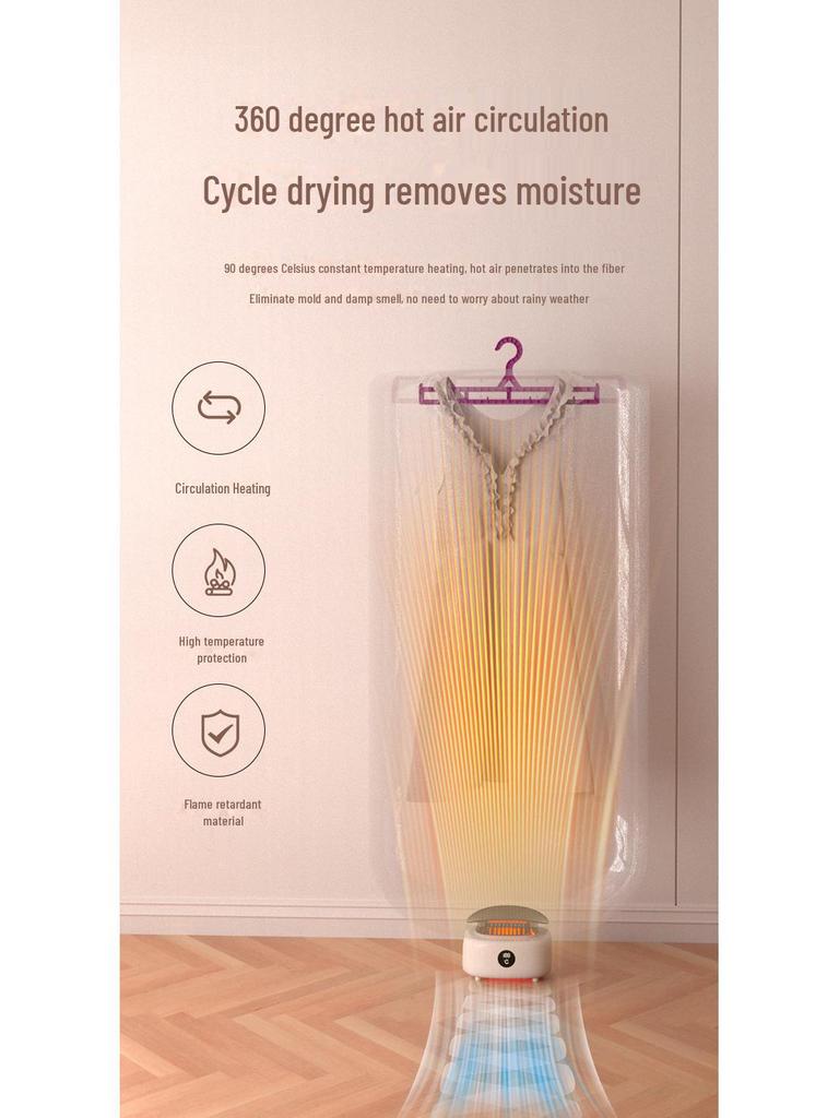 Portable 3-in-1 Foldable Air Dryer for Clothes, Shoes, and Baby Items