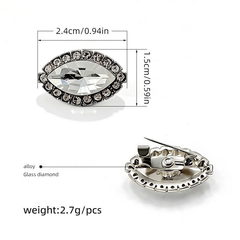 Модная корейская брошь-крест с кристаллами и стразами 2025 года - Универсальная булавка для аксессуаров одежды