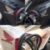 CKU5 Motorcycle 3D Stereoscopic Soft Stickers for Honda Personalized Modification Decoration Accessories Wings Decor Car Emblem