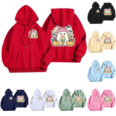 Sweat à capuche décontracté pour femmes, imprimé Halloween, loisirs, avec poches