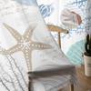 Marine Coral Shells Starfish Sea Turtles Jellyfish Blue Sheer Curtains Living Room Window Curtains Kitchen Tulle Voile Curtains