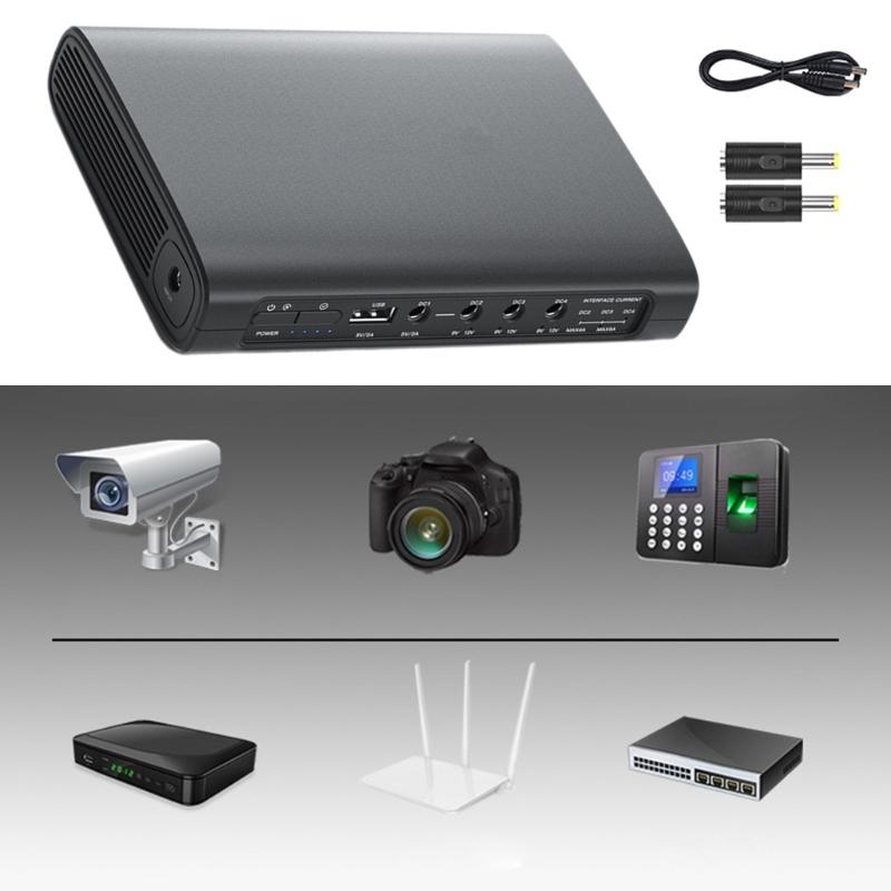 Routers Wifi Portable UPS Energy Backup 5V 9V 12V Power Supply Without Interruption 5.5x2.1mm For Modem Wifi Routers