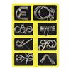 1/3 Sets Metal Puzzle Ring Brain Teaser 3D Wire Puzzle Game Kids Adults Mind Logic IQ Test Educational Unlock Interlock Toy Toddlers Boys Girls Gift
