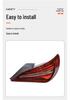 Compatible Taillight Brake Warning Light for Mercedes-Benz CLA (2016-2019) W117 - 1179063700/1179063800