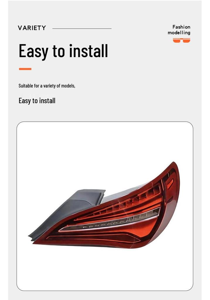 Compatible Taillight Brake Warning Light for Mercedes-Benz CLA (2016-2019) W117 - 1179063700/1179063800