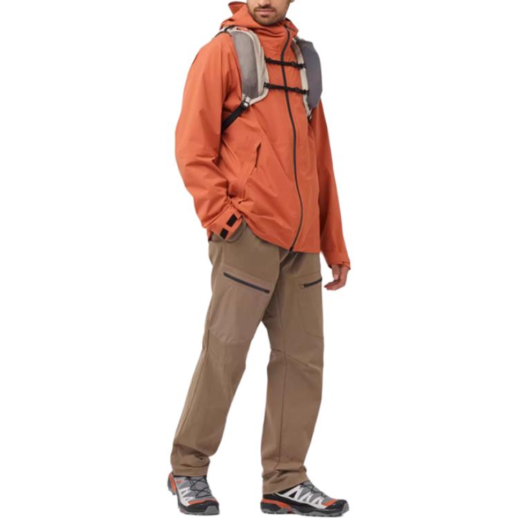 SALOMON OUTERPATH Casual Pants Men's Shiitake Brown C22123