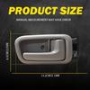 Interior Door Handle Trim Rear Left&Right Fit For 2000-06 Toyota Tundra Beige