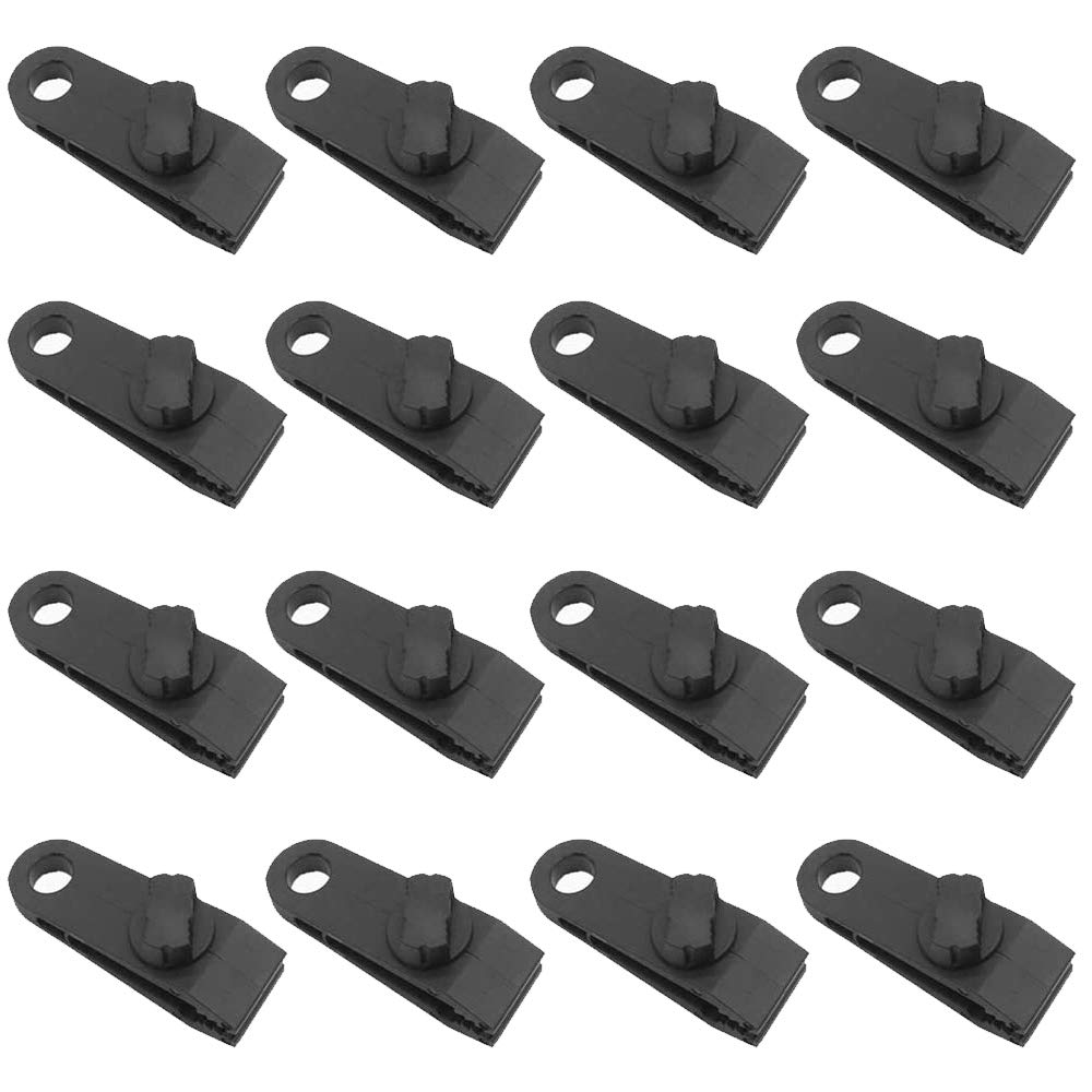 Takelablaze Tent Clip, Camping Fixation, Tarp Clip, Plastic Clip Holder, чёрный