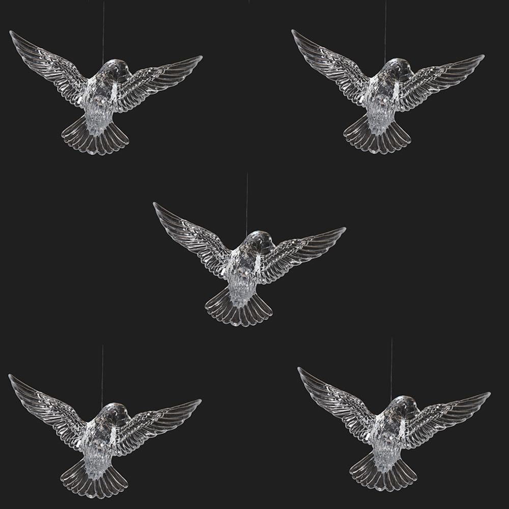 DIY Hotel Stage Decoration Christmas Tree Hummingbird Pendant Acrylic Bird Wedding  Props