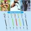 Anti-lost Rope with Carabiner Multifunctional Outdoor Boating Fishing Pliers Tools Lanyard Heavy Duty Retractable Coiled Tether
