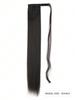 Synthetic Ponytail Hair Extension Clip in Fake Wig Hairpiece Blonde Wrap Around Pigtail Long Smooth Overhead Pony Tail