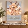 Eevee Custom Name Diamond Painting Personalized 5D Full Drill DIY Diamond Art Home Decor