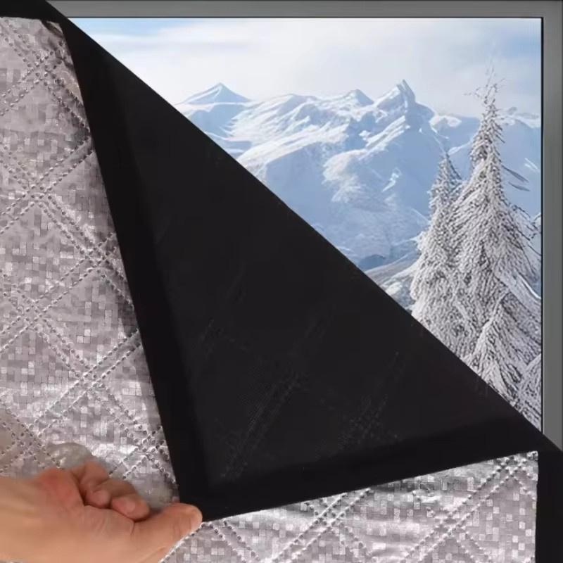 Winddichte Warme Vorhänge, Winter Winddicht, Schlafzimmer, Isolierfolie, Kälteschutz, Vollständig Abgedichtete Fliegengitter, Türvorhänge Isolierung Fensterschutzgitter