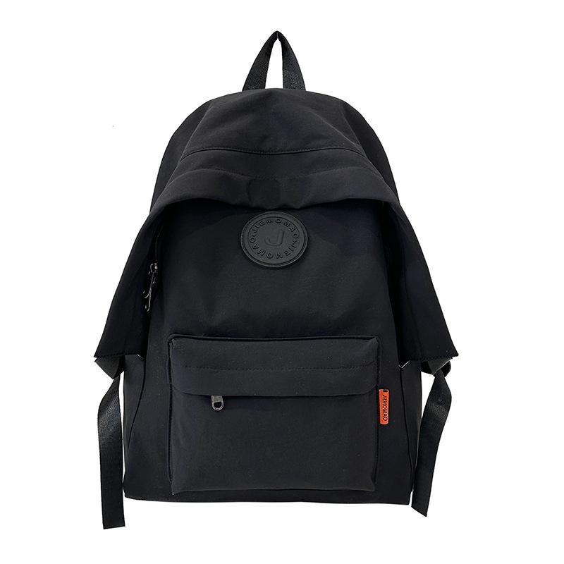 Stylish simple large-capacity couple student schoolbag new junior high school high school student backpack fashion