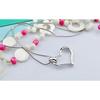 Simple Love Pendant Necklace Platinum-Plated Women'S Collarbone Chain Jewelry