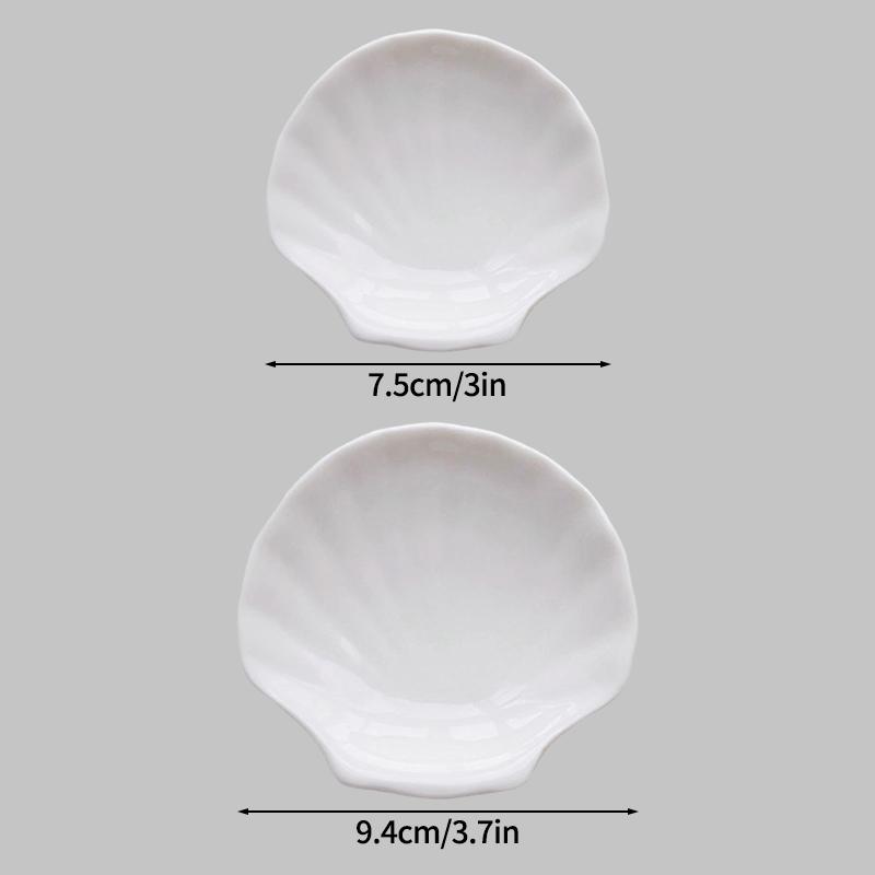 Oval Tray Jewelry Storage Trays Cake Dessert Utensil Tray Dinner Plate Breakfast Fruit Plate Tableware White Shell Plate