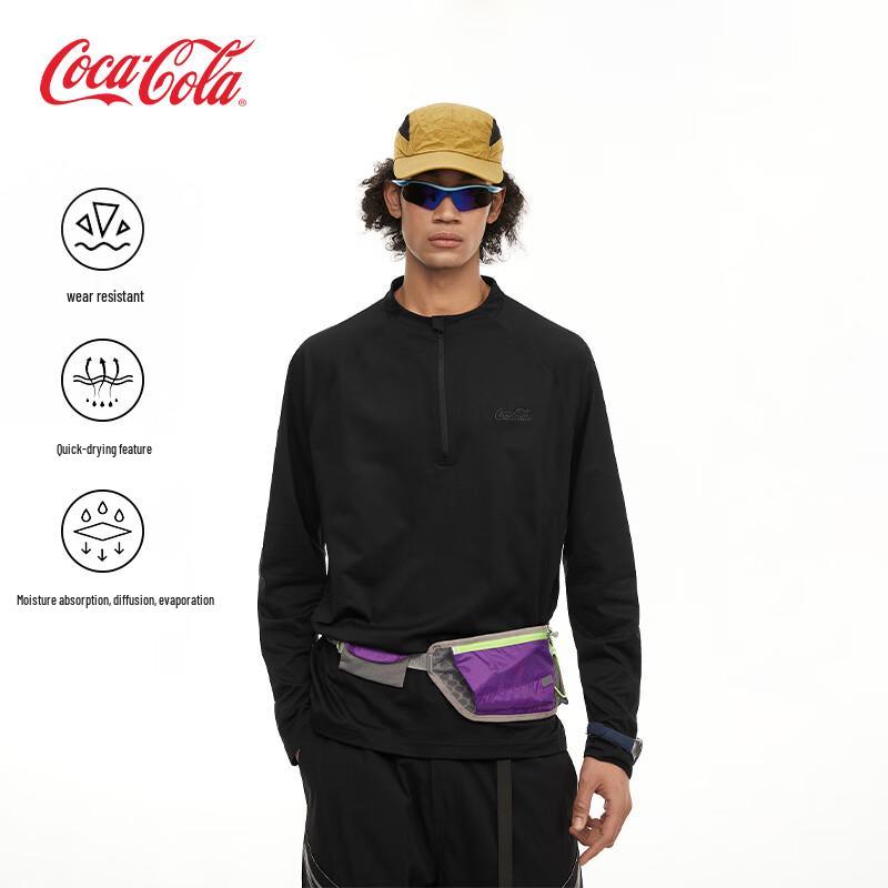 Coca-Cola Hasselblad Embroidered Half-Zip Unisex Sweatshirt XL