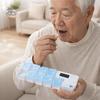 Portable Large Capacity Smart Pill Case 7 Lattice Reminder Weekly Pill Organizer Colorful Vitamin Box Pill Storage