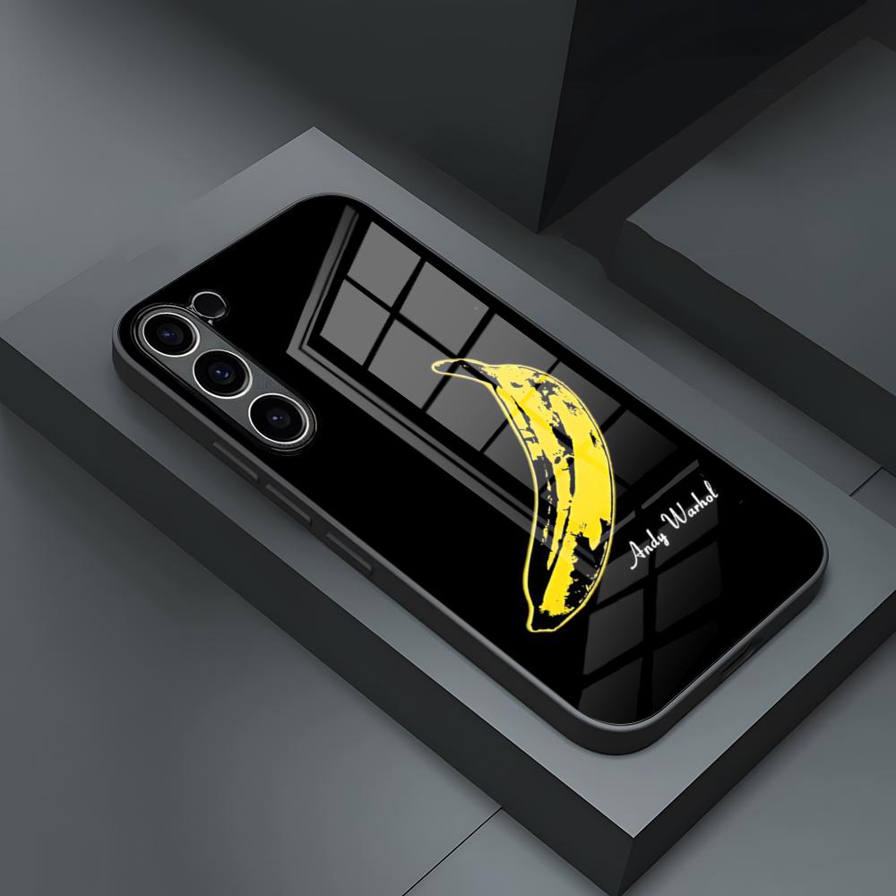 A-Andy W-Warhol Art Banana Phone Case For S25 Ultra Samsung S26 S23 S24 Fe S22 S20 S21 Plus A54 A34 A53 A16 Glass Cover