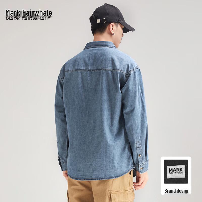 Mark Fairwhale Men's Long-Sleeve Denim Shirt Jacket