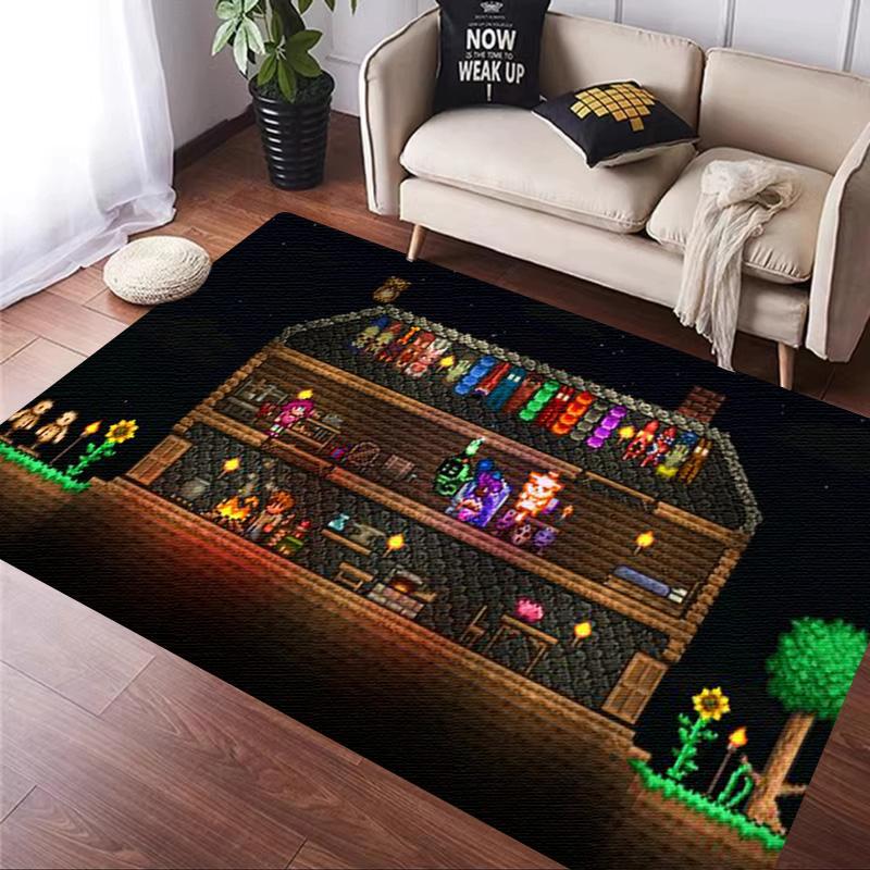 Juego Sandbox T-Terraria Alfombra Cocina Felpudo Entrada Decoración Suelo Dormitorio Alfombra Sala de Estar Baño Alfombras Antideslizantes
