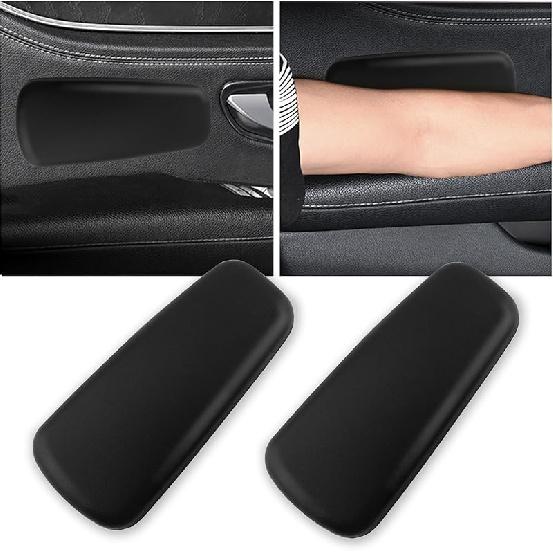 OFBAND 2PCS Elbow Pad Arm Rest For Car,Soft Leather Arm Rest Pillow With One-Piece Molding For Comfortable Support,Universal Car Accessories Car Knee