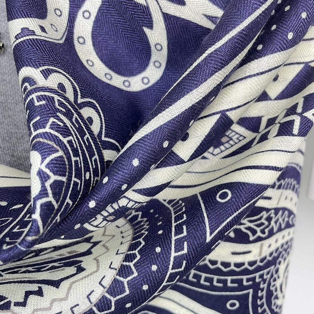 Love Heart Luxury Silk & Wool Double-Sided Women's Scarf Shawl