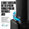Extracteur de Jus - VENTRAY - Ginnie - Compact - 60 tr/min - Noir