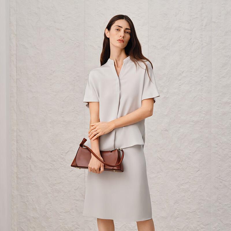 OVV Heavy Silk 30MM Crepe Drop Shoulder Short Sleeve Shirt XL (170/92A)