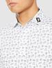 FootJoy Modern Classic Travel Print Short Sleeve Shirt, White, Men's XXL, 80434-XXL