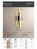 Nordic Luxury LED Bedside Wall Lamp - Minimalist Long Strip Design for Bedroom or Corridor