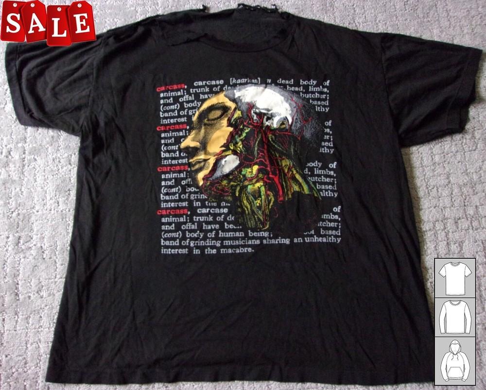 

New Popular Vintage Carcass 90#039s death metal Gift For Fans Black S235XL TH776 Unisex T-Shirt M